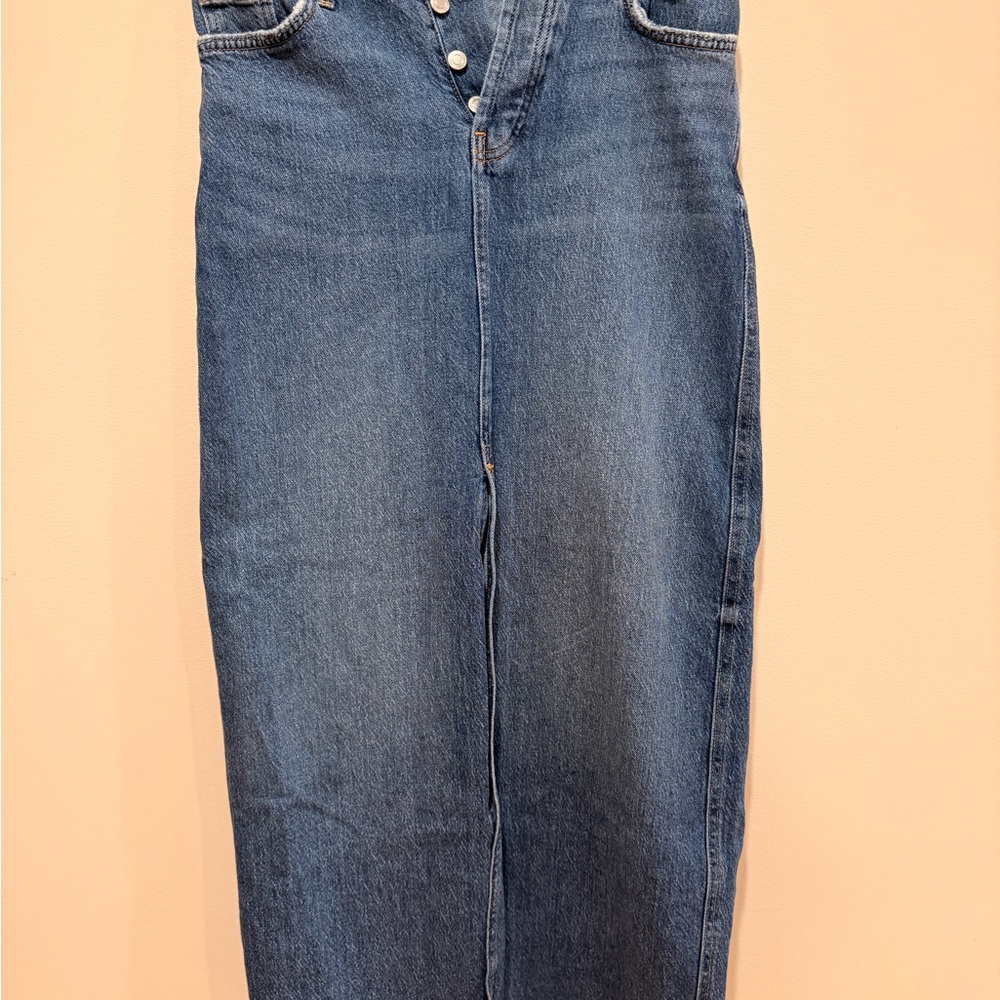Zara denim maxi skirt